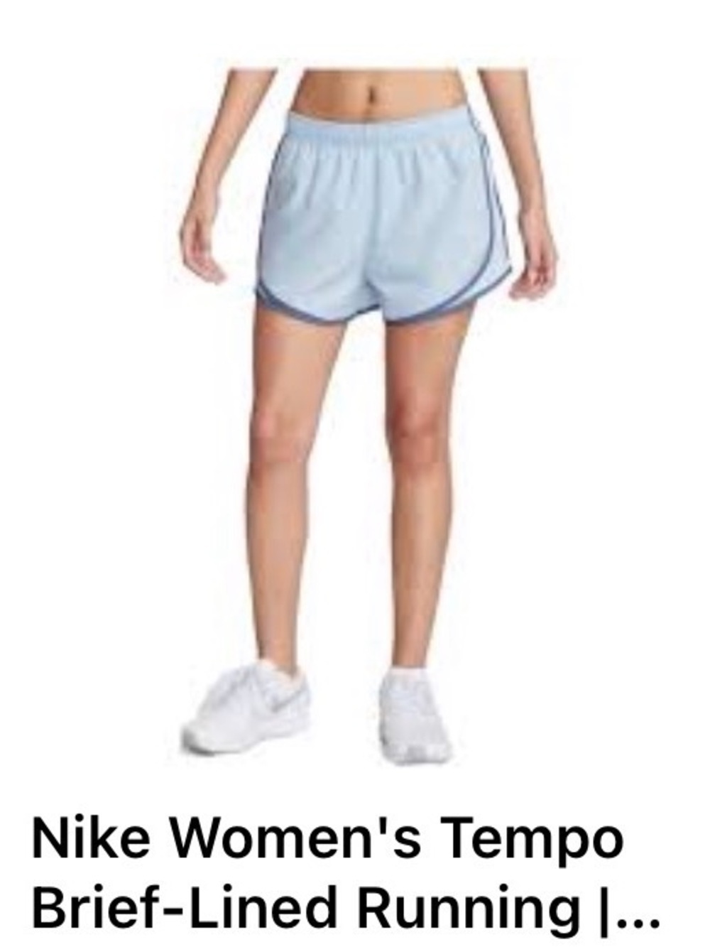 Nike Women's Sky Blue Athletic Shorts